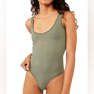 FREE PEOPLE Intimately Ribbed Thong Bodysuit